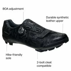 Shimano Mountain Bike Shoes RX8 Wide Mountain Bike Shoe Men's -Ride Concepts Shop BK D5 2