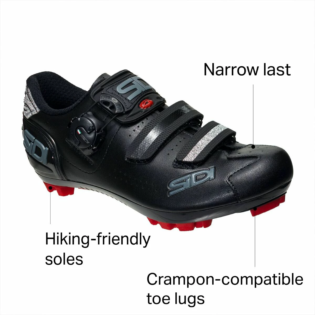 Sidi Mountain Bike Shoes Trace 2 Cycling Shoe Women's 2 Sidi Mountain Bike Shoes Trace 2 Cycling Shoe Women's - Image 2