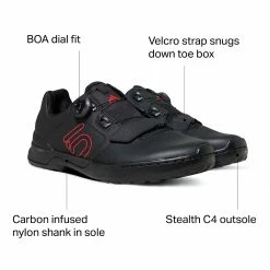 Five Ten Mountain Bike Shoes Kestrel Pro Boa Shoe Men's -Ride Concepts Shop BLASIX D23