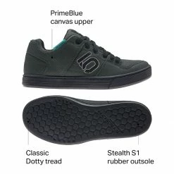 Five Ten Flat Pedal Shoes Freerider Primeblue Cycling Shoe Men's -Ride Concepts Shop DGSOGRGRTHACMI D11