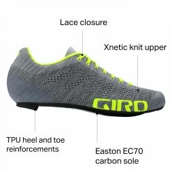 Giro Road Bike Shoes Empire E70 Knit Cycling Shoe Men's -Ride Concepts Shop GREHEAYL D3