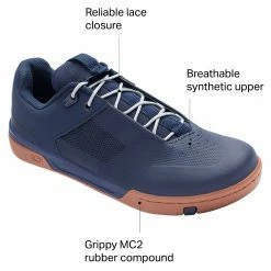 Crank Brothers Flat Pedal Shoes Stamp Lace Cycling Shoe Men's -Ride Concepts Shop NAVSILGUM D6