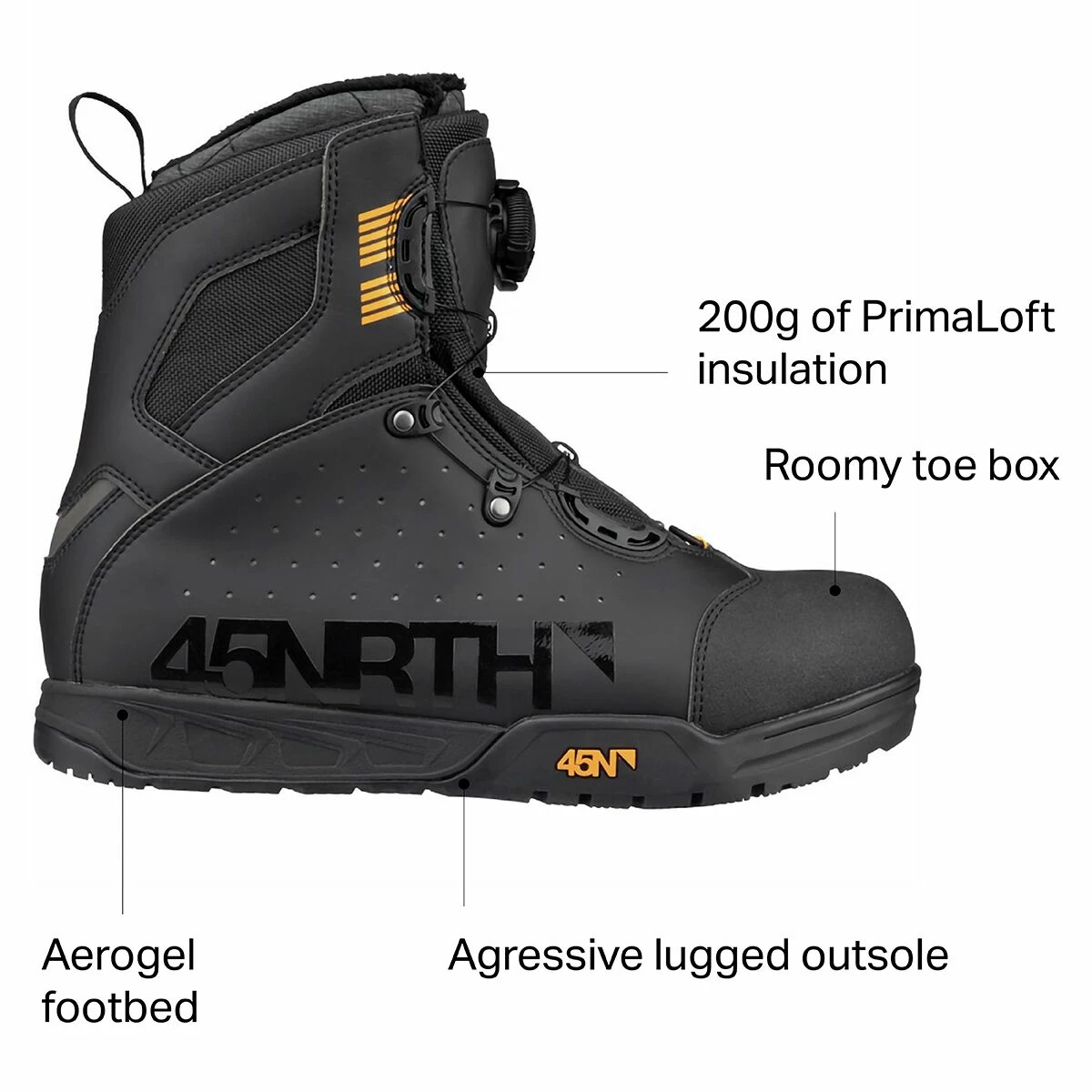 45NRTH Mountain Bike Shoes Wolvhammer MTN 2 Bolt Cycling Boot Men's 2 45NRTH Mountain Bike Shoes Wolvhammer MTN 2 Bolt Cycling Boot Men's - Image 2