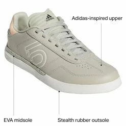 Five Ten Flat Pedal Shoes Sleuth DLX PU Mountain Bike Shoe Women's 19 Five Ten Flat Pedal Shoes Sleuth DLX PU Mountain Bike Shoe Women's -Ride Concepts Shop SESGREORA D10