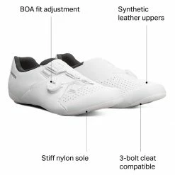 Shimano Road Bike Shoes RC3 Limited Edition Cycling Shoe Women's -Ride Concepts Shop WHI D8